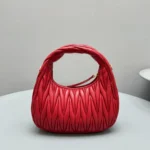 Miu Miu Wander Matelassé Nappa Leather Hobo Bag