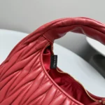 Miu Miu Wander Matelassé Nappa Leather Hobo Bag