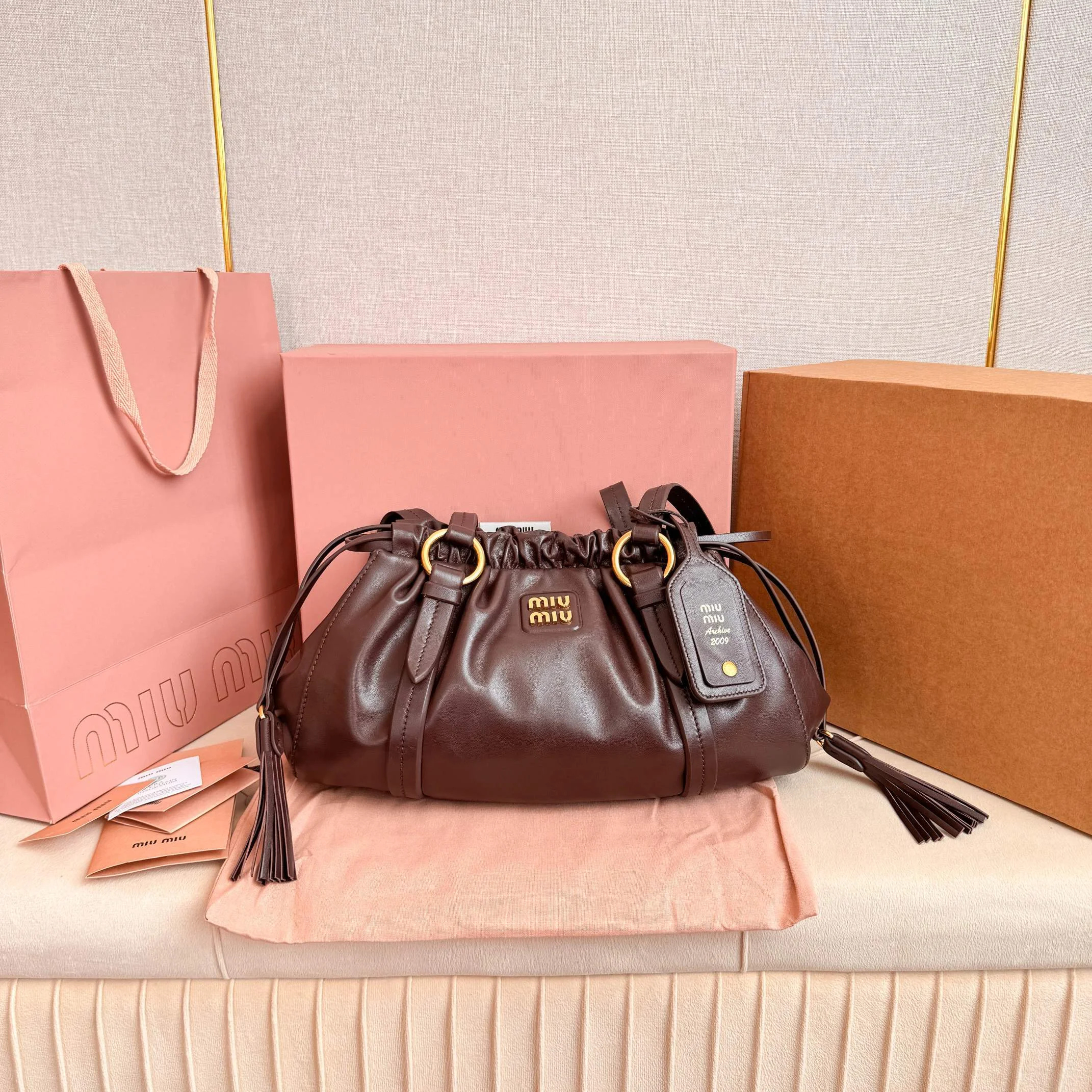 Miu Miu Joie Nappa Leather Bag Miu Miu Joie Nappa Leather Bag