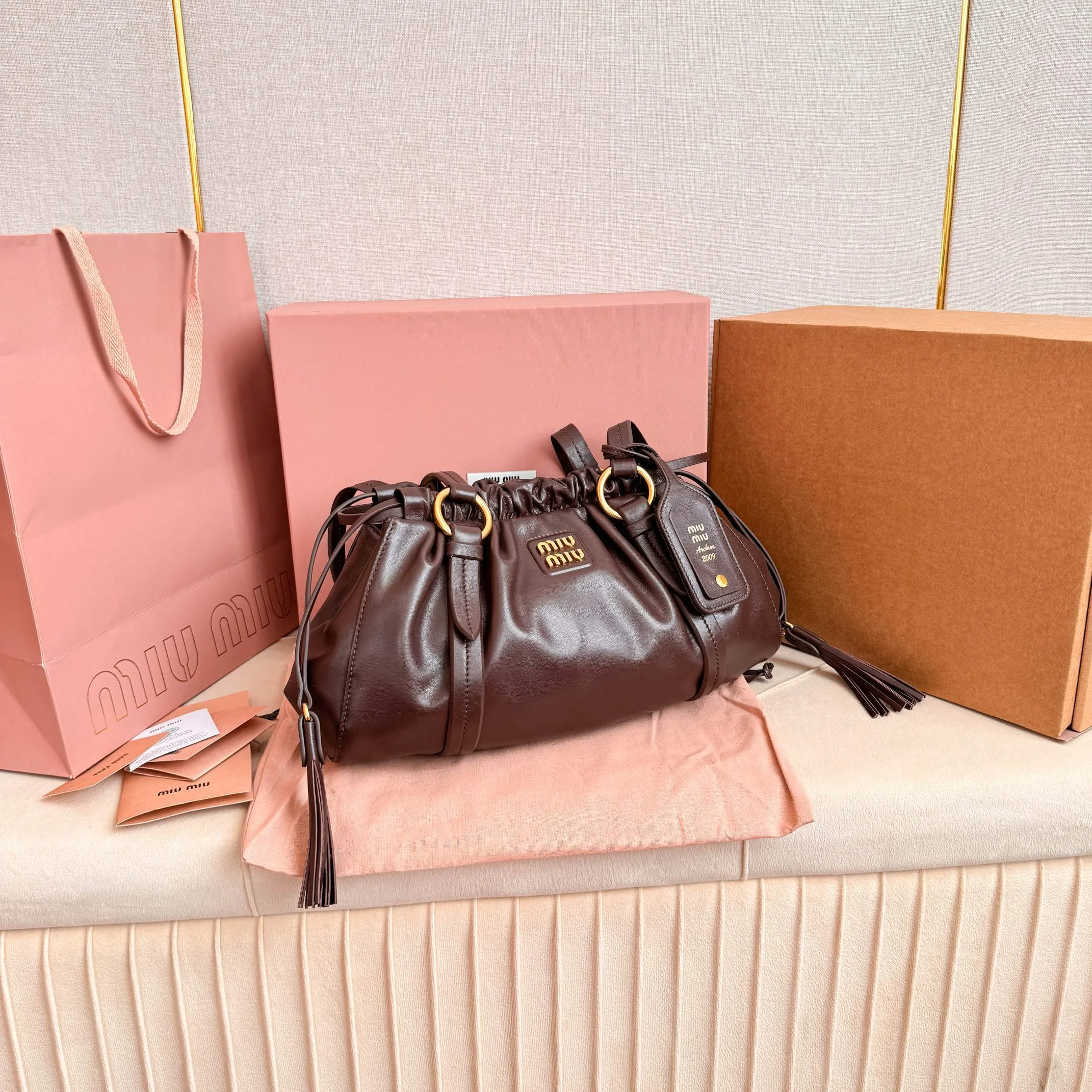 Miu Miu Joie Nappa Leather Bag Miu Miu Joie Nappa Leather Bag
