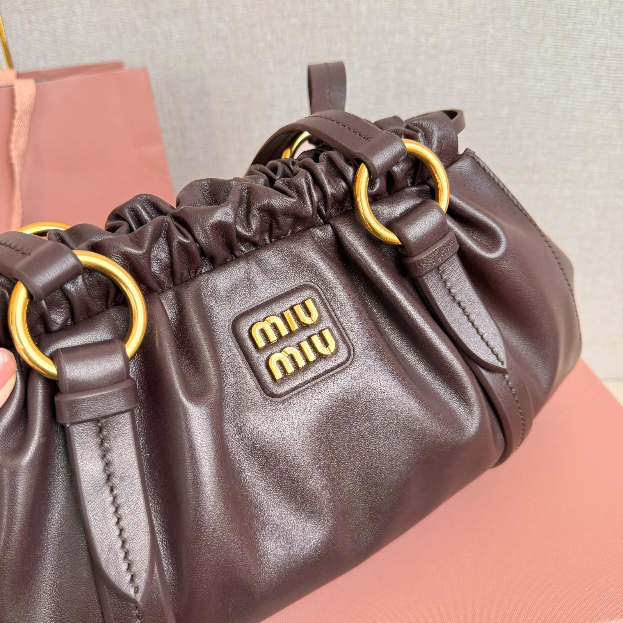 Miu Miu Joie Nappa Leather Bag Miu Miu Joie Nappa Leather Bag