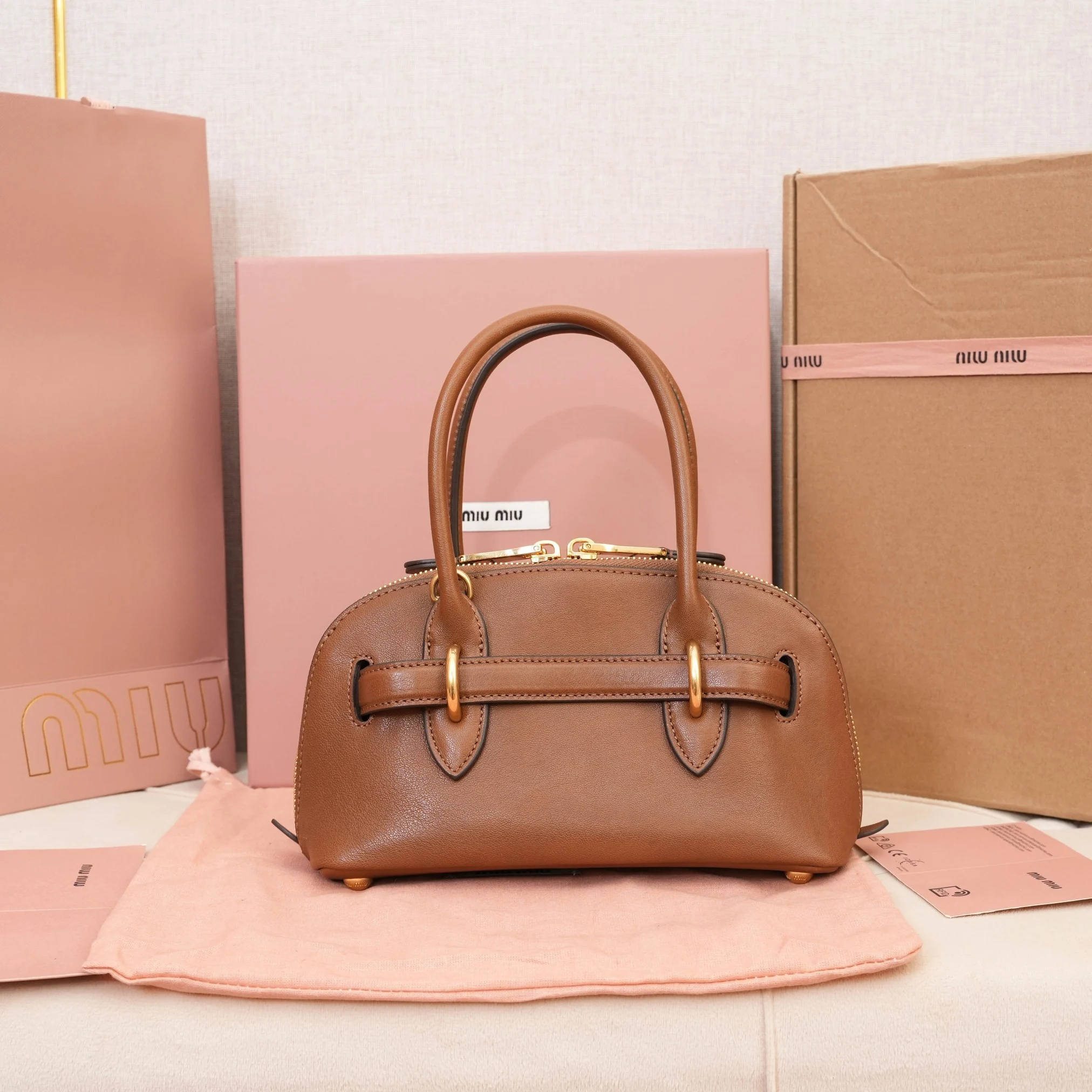 Miu Miu Aventure Nappa Leather Bag Miu Miu Aventure Nappa Leather Bag
