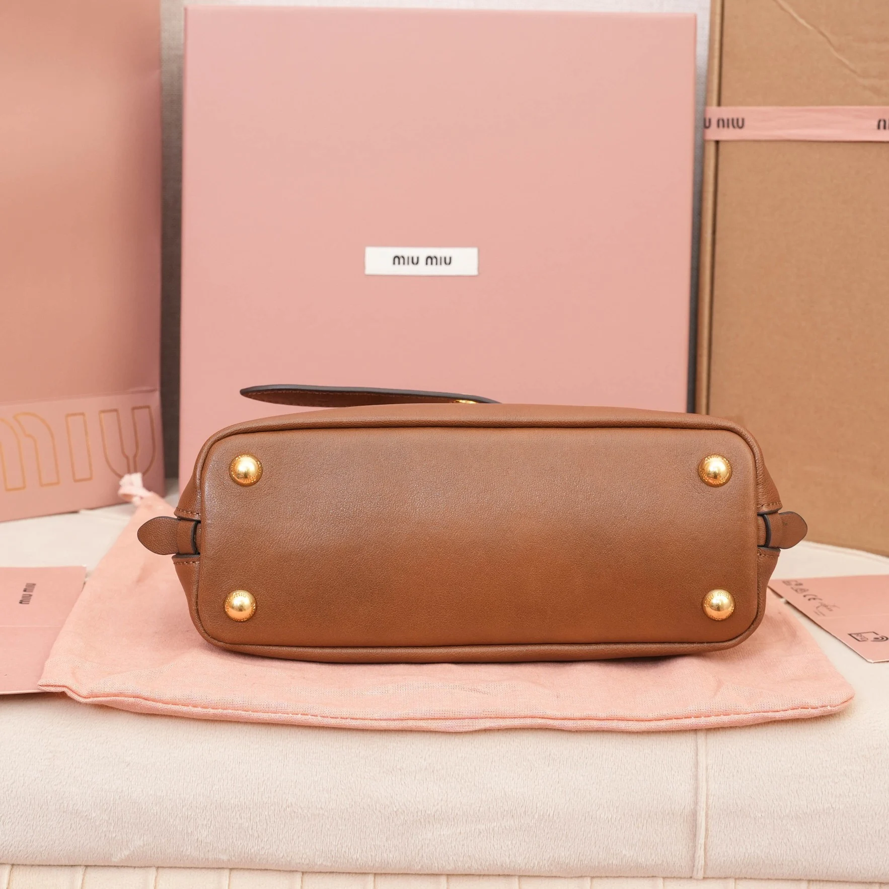Miu Miu Aventure Nappa Leather Bag