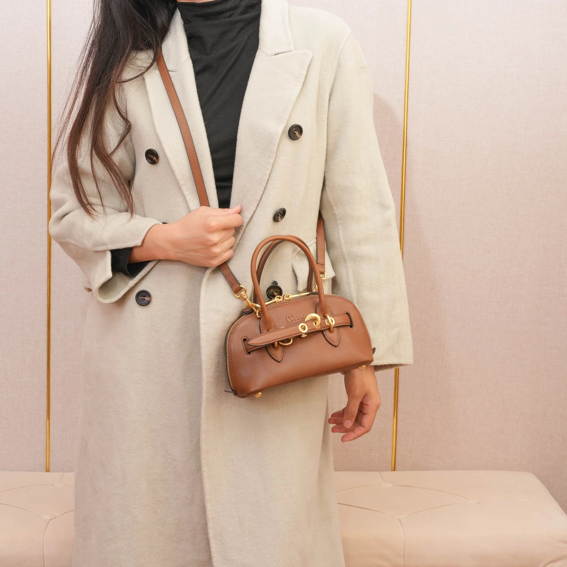 Miu Miu Nappa Leather Pouch Miu Miu Nappa Leather Pouch