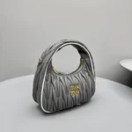 Miu Miu Wander Matelassé Nappa Leather Hobo Bag