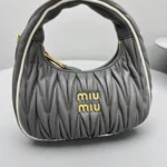 Miu Miu Wander Matelassé Nappa Leather Hobo Bag