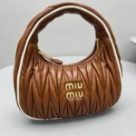 Miu Miu Wander Matelassé Nappa Leather Hobo Bag