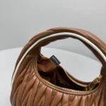 Miu Miu Wander Matelassé Nappa Leather Hobo Bag