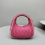 Miu Miu Wander Matelassé Nappa Leather Hobo Bag