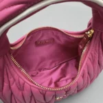 Miu Miu Wander Matelassé Nappa Leather Hobo Bag