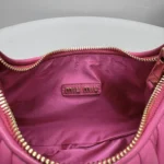 Miu Miu Wander Matelassé Nappa Leather Hobo Bag