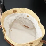 Saint Laurent Jamie Shopping in raffia