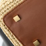 Saint Laurent Jamie Shopping in raffia