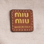 Miu Miu Canvas and Leather Backpack