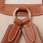 Miu Miu Canvas and Leather Backpack