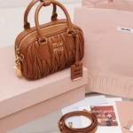 Miu Miu Arcadie Matelassé Nappa Leather Bag