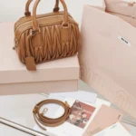 Miu Miu Arcadie Matelassé Nappa Leather Bag