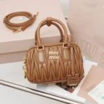 Miu Miu Arcadie Matelassé Nappa Leather Bag