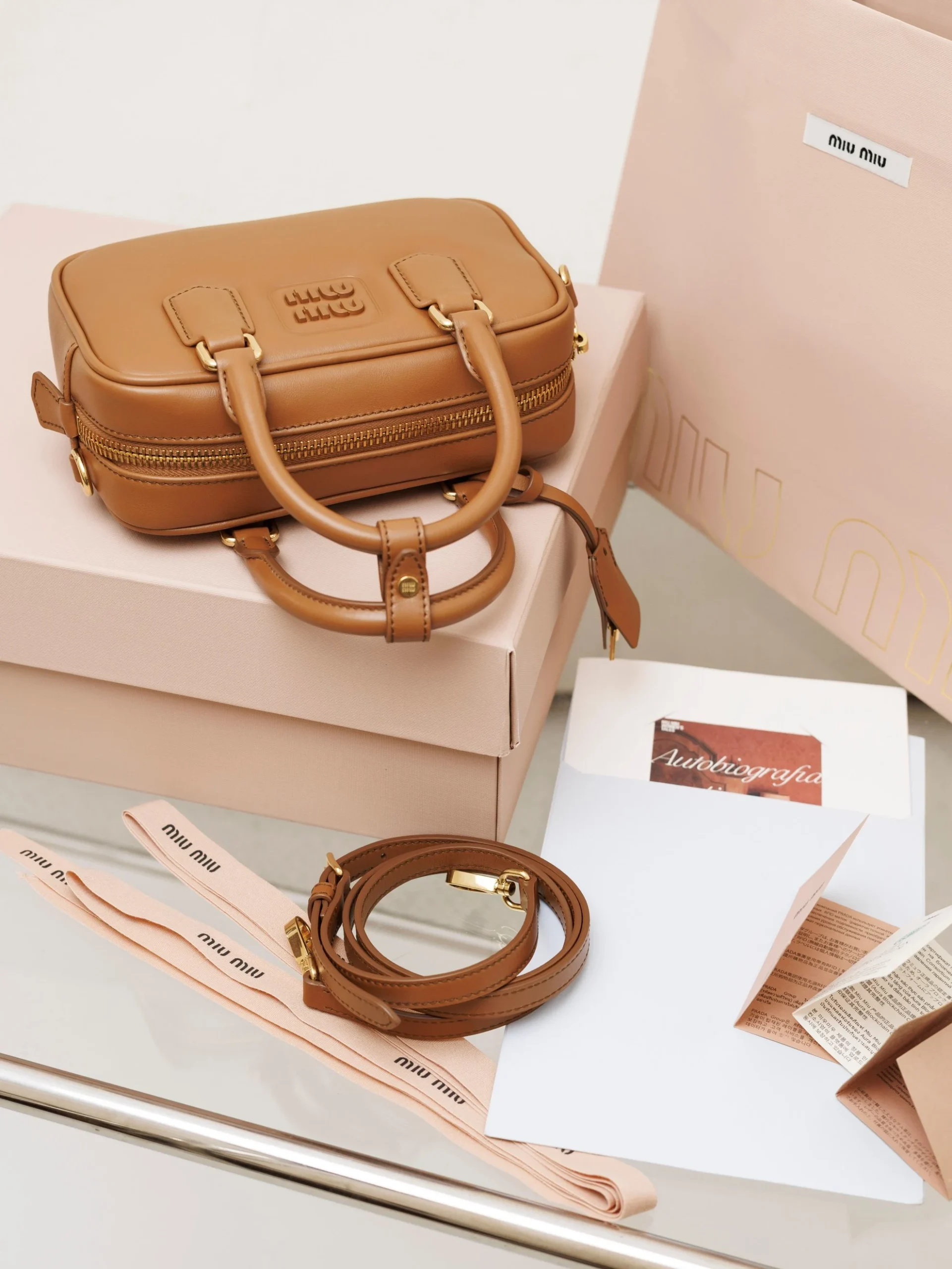 Miu Miu Arcadie Leather Bag Miu Miu Arcadie Leather Bag