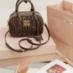 Miu Miu Arcadie Matelassé Nappa Leather Bag