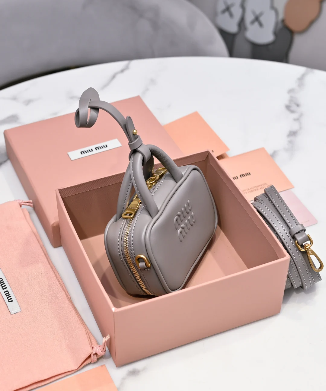 Miu Miu Beau Leather Micro Bag Miu Miu Beau Leather Micro Bag