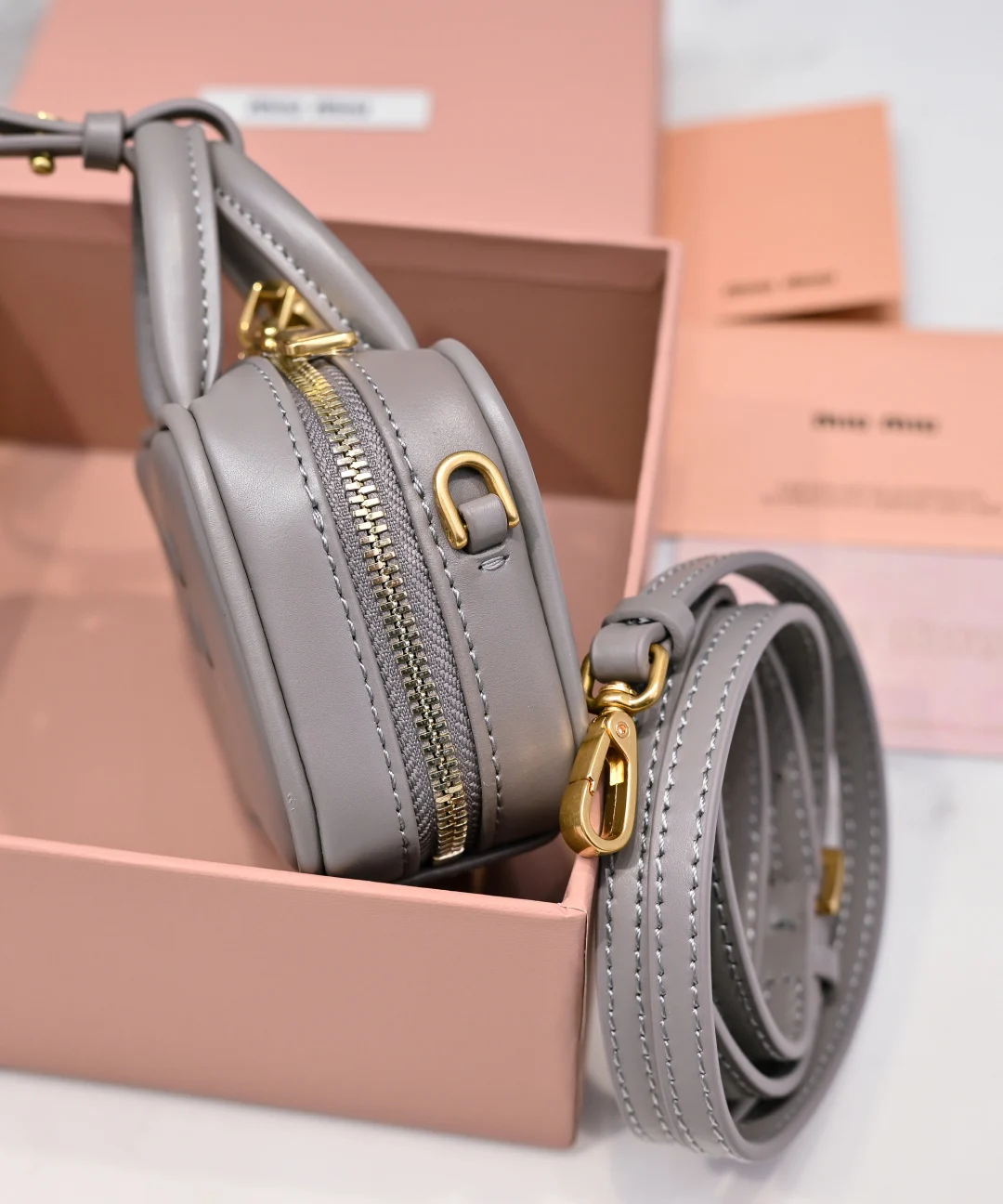 Miu Miu Beau Leather Micro Bag