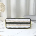 Miu Miu Raffia-Effect Woven Tote Bag