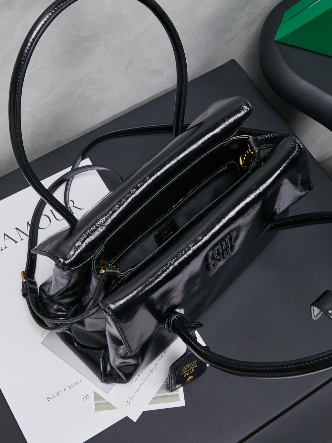 Miu Miu Solitaire Leather Bag Miu Miu Solitaire Leather Bag