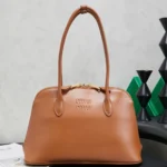 Miu Miu Embossed-Logo Leather Tote Bag