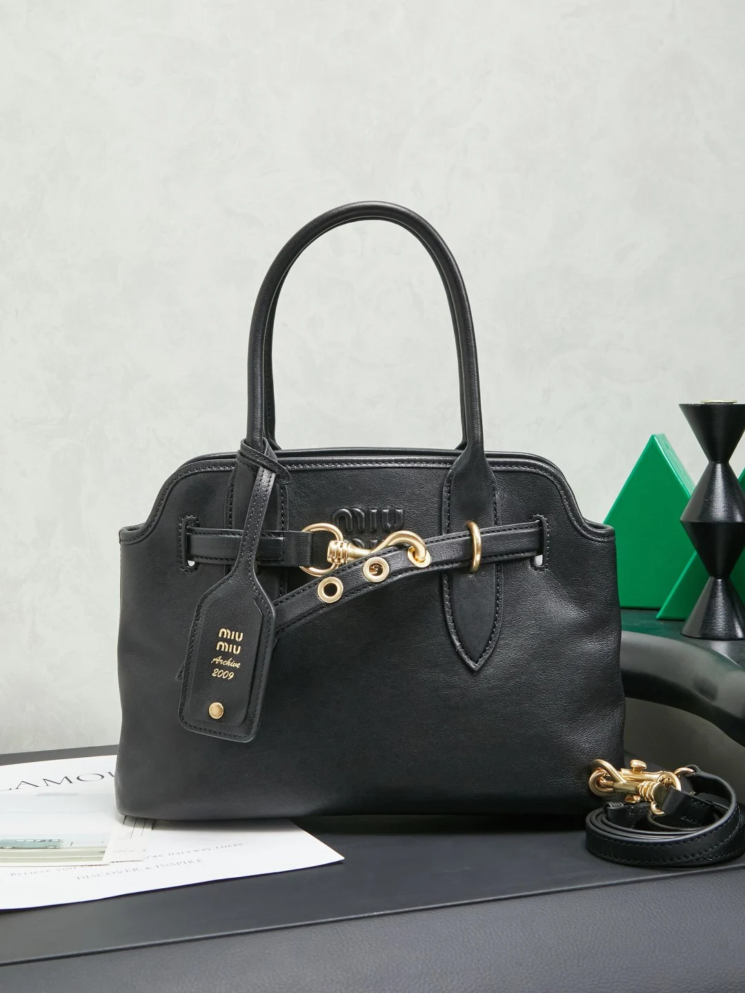 Miu Miu Aventure Nappa Leather Bag Miu Miu Aventure Nappa Leather Bag