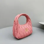 Miu Miu Wander Matelassé Nappa Leather Hobo Bag