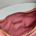 Miu Miu Wander Matelassé Nappa Leather Hobo Bag