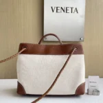 Bottega Veneta Small Andiamo Canvas Shoulder Bag