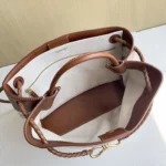 Bottega Veneta Small Andiamo Canvas Shoulder Bag