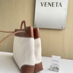 Bottega Veneta Small Andiamo Canvas Shoulder Bag