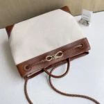 Bottega Veneta Small Andiamo Canvas Shoulder Bag