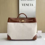 Bottega Veneta Small Andiamo Canvas Shoulder Bag