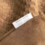 Bottega Veneta Large Campana Intrecciato Suede Shoulder Bag