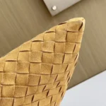 Bottega Veneta Large Campana Intrecciato Suede Shoulder Bag