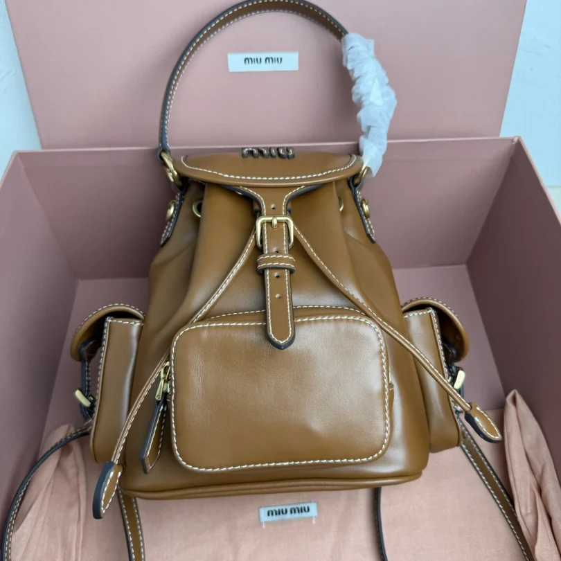 Miu Miu Leather Backpack