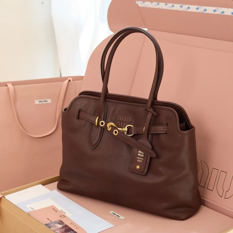 Miu Miu Aventure Nappa Leather Bag