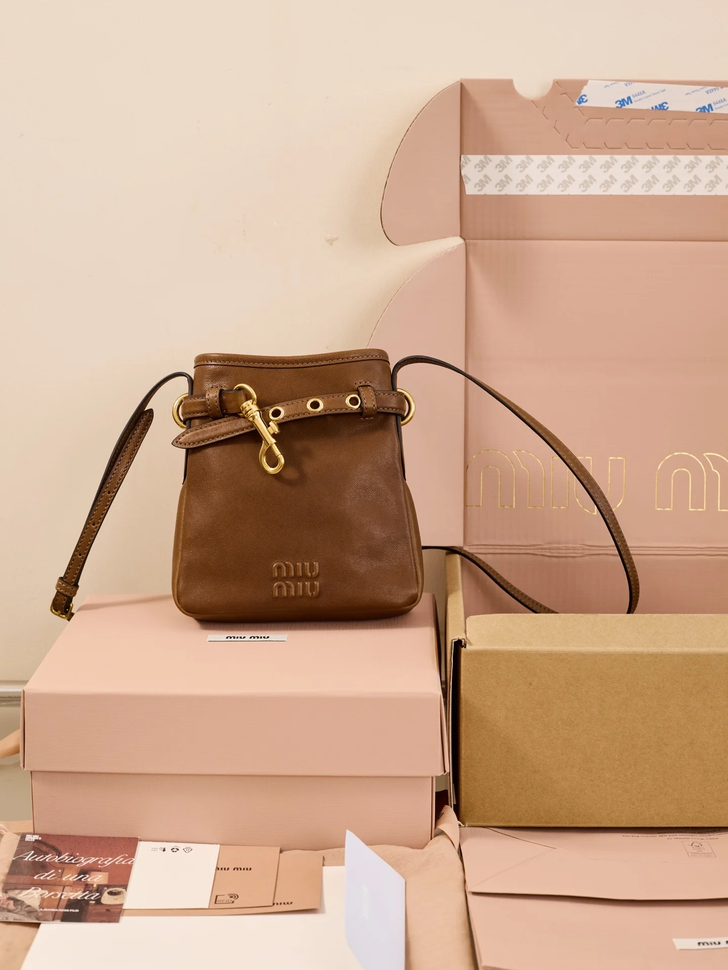 Miu Miu Nappa Leather Pouch Miu Miu Nappa Leather Pouch