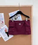 Miu Miu Washed poplin miniskirt