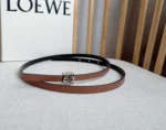 Loewe Reversible Anagram Bombé belt in smooth calfskin